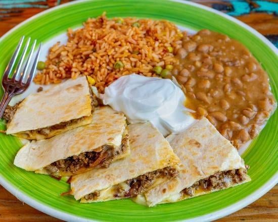Black Angus Ground Chuck Quesadilla.