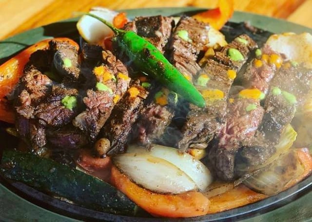 Black Angus Skirt Steak Fajitas.