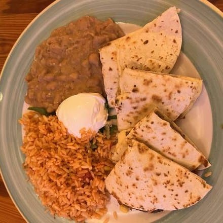Seasonal Fish Quesadilla.