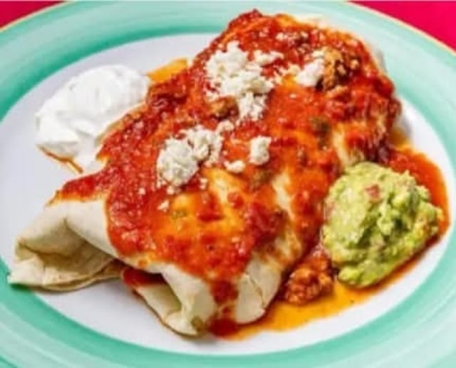 Slow Roasted Brisket Burrito.