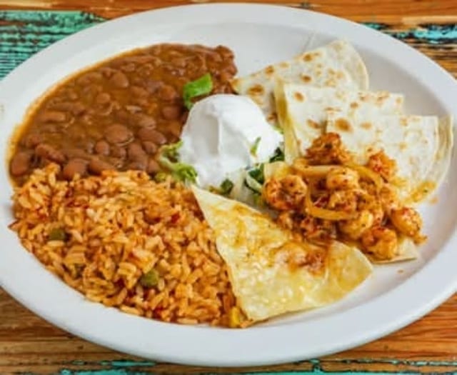 Seasonal Fish Quesadilla.
