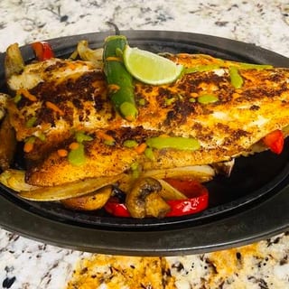 Seasonal Fish Fajitas