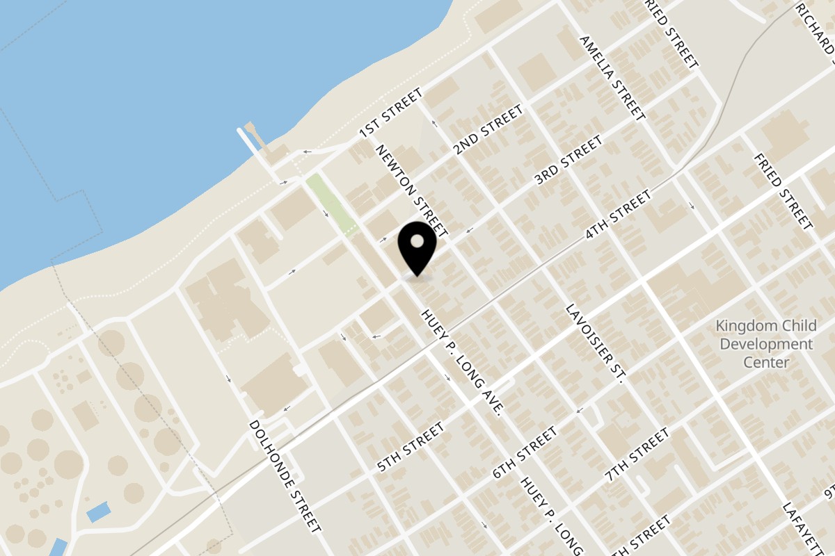 Map showing the location of El Gato Negro Gretna - Owner on 301-303 Huey P Long Ave in Gretna